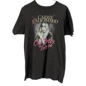 Carrie Underwood The Cry Pretty Tour‎ 360 Concert T-Shirt Womens Black Pink Med